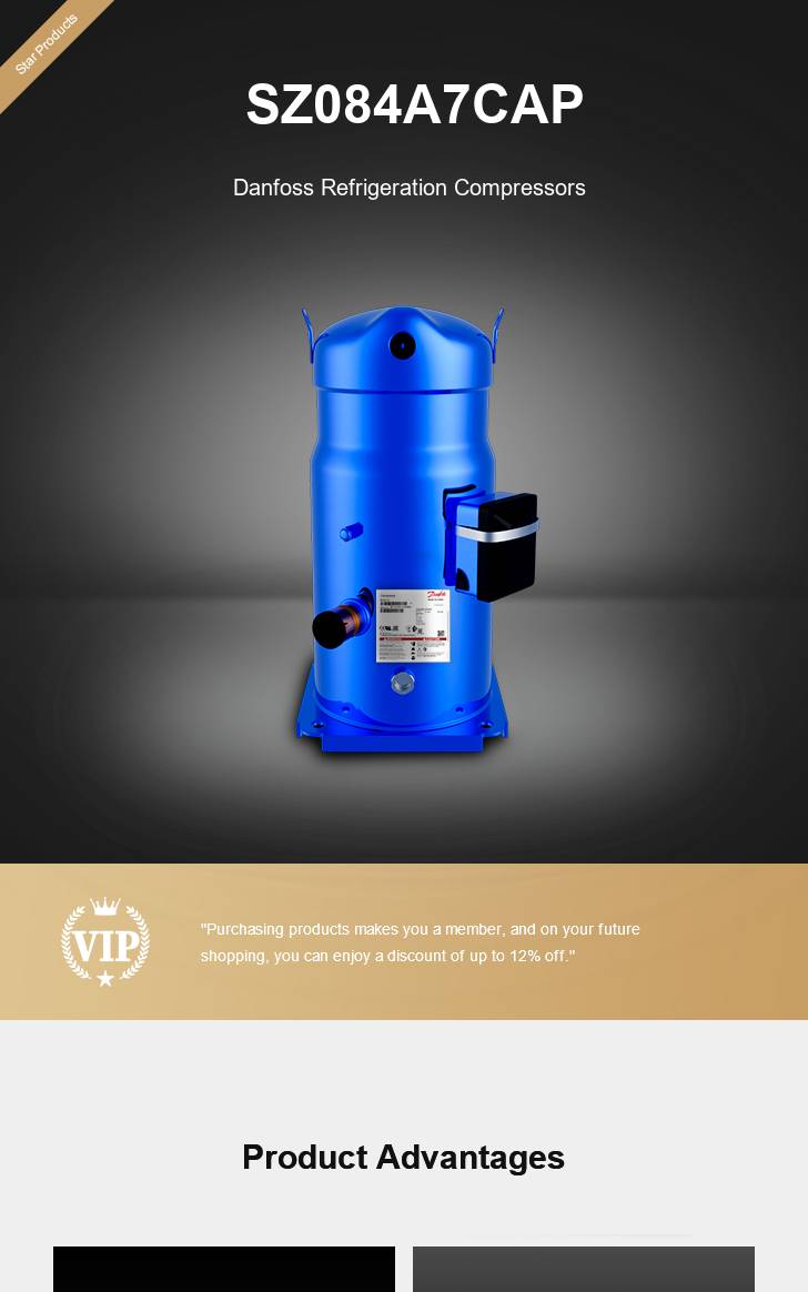 Danfoss Compressor SZ084A7CAP, technical parameters pdf, structure diagram